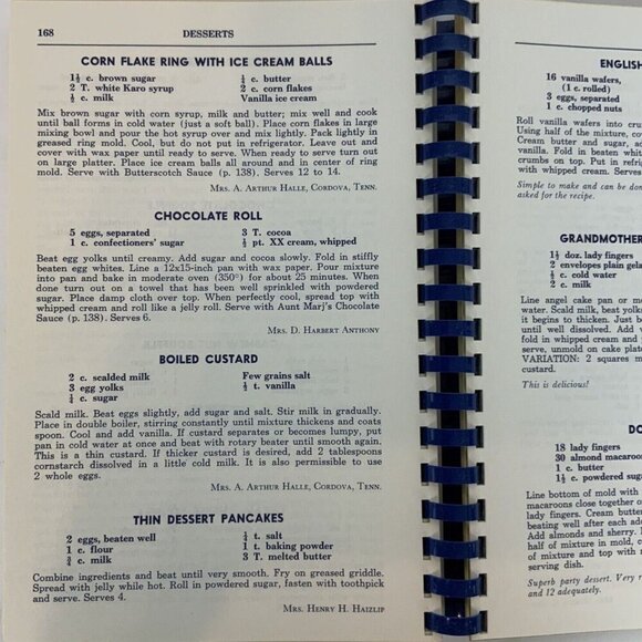 The Memphis Cookbook By Junior League Tennessee Recipes Spiral Bound 1981 - Picture 11 of 13